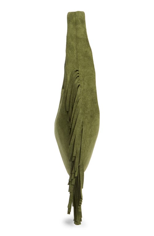 Collection Xiix Fringe Hobo Bag In Green