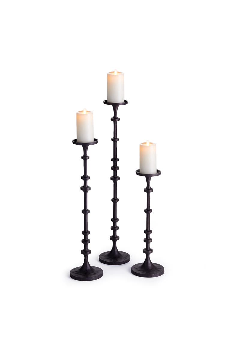 Abacus Candle Stands Set of 3, Main, color, Black