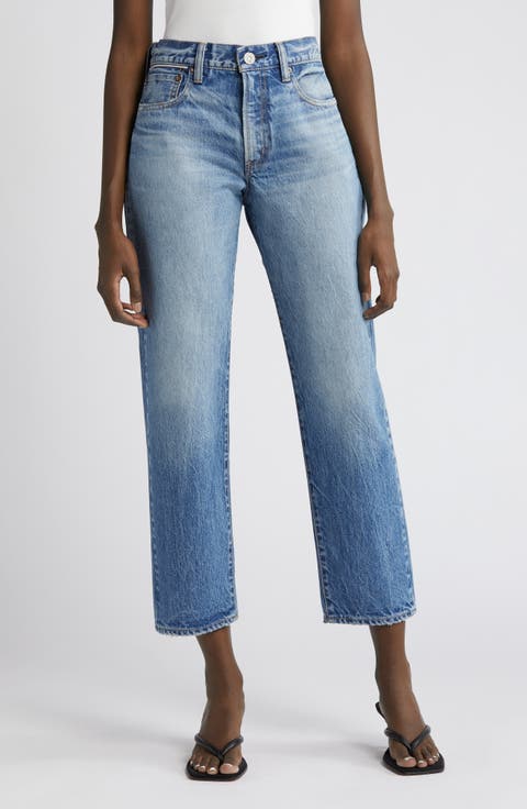 Maplecrest Crop Straight Leg Jeans