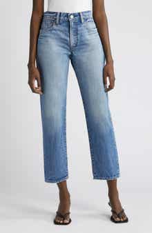 MOUSSY VINTAGE Maplecrest Crop Straight Leg Jeans
