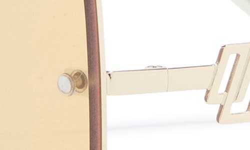 Le Specs Metazoic 66mm Mirrored Aviator Sunglasses In Silver