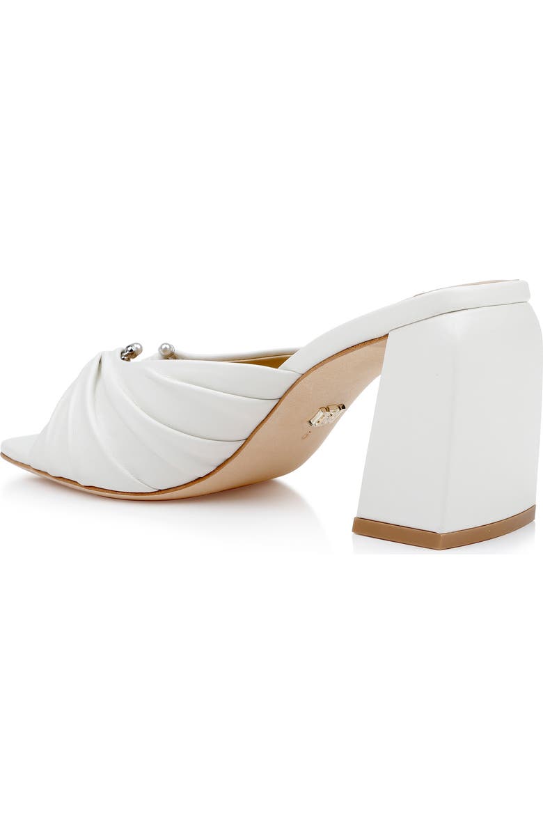 Badgley Mischka Collection Vayla Slide Sandal, Alternate, color, White Leather