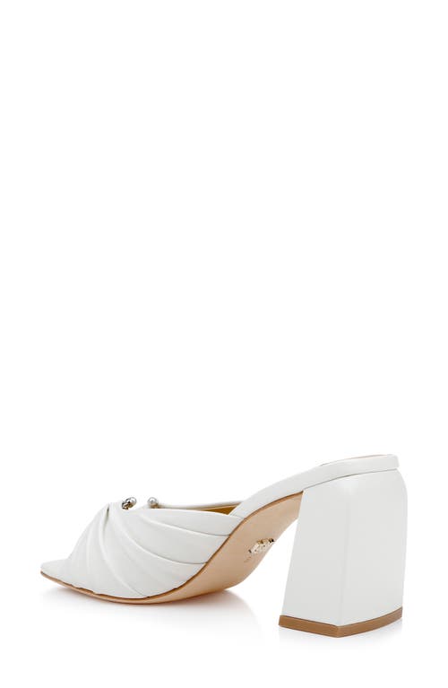 Badgley Mischka Collection Vayla Slide Sandal In White