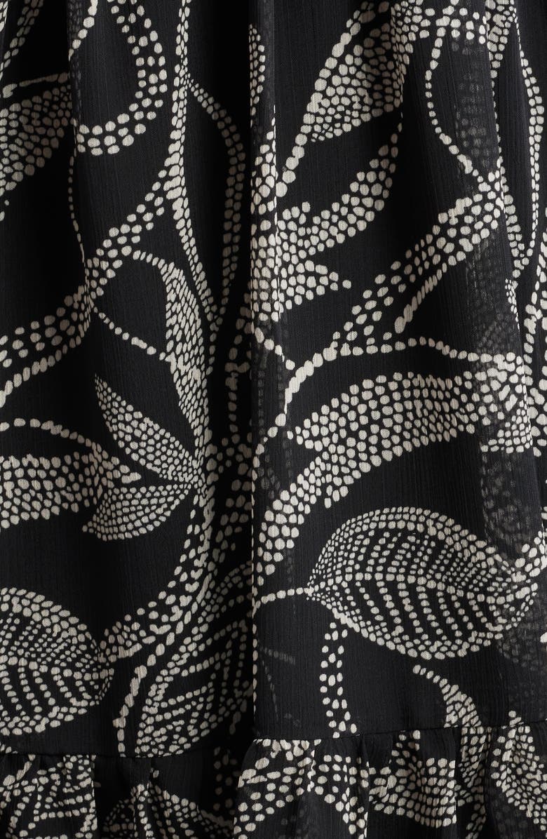 Halogen<sup>®</sup> Smocked Long Sleeve Dress, Alternate, color, Rich Black