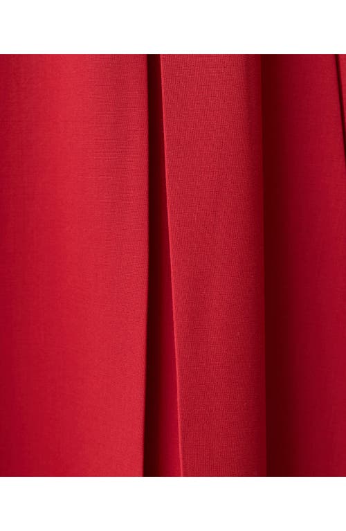 Mango Pleated Midi Skirt In Red