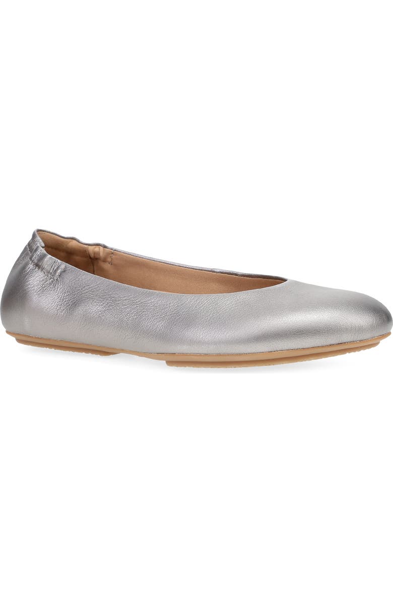 Dansko Mollie Ballet Flat, Main, color, Pewter Metallic