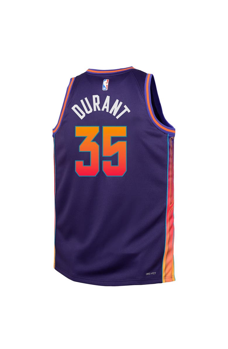 Nike Youth Nike Kevin Durant Purple Phoenix Suns  Swingman Replica Jersey - City Edition, Alternate, color, 