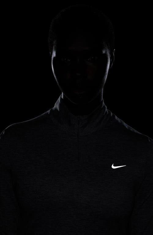 Nike Swift Dri-fit Uv Half Zip Running Top In Black