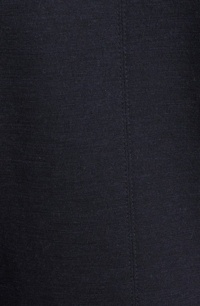 Isabel Marant Dorya Center Ruched Long Sleeve Stretch Silk Midi Dress, Alternate, color, Midnight