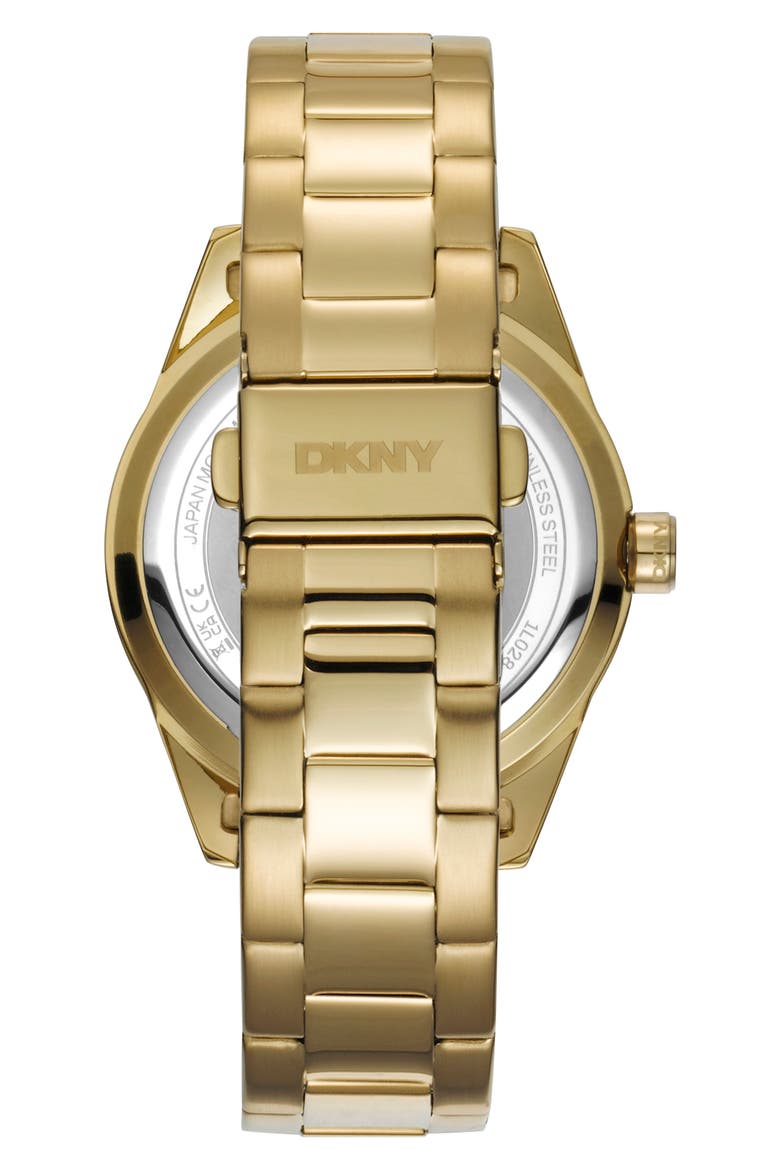 Three Hand Quartz Bracelet Watch, 38mm, Alternate, color, GOLD