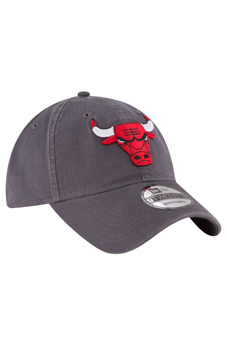New Era Men's New Era Charcoal Chicago Bulls Team 2.0 9TWENTY Adjustable Hat, Alternate, color, 