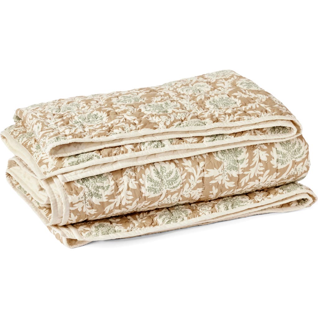 Coyuchi Robles Hand-stitched Organic Cotton Quilt In Neutral