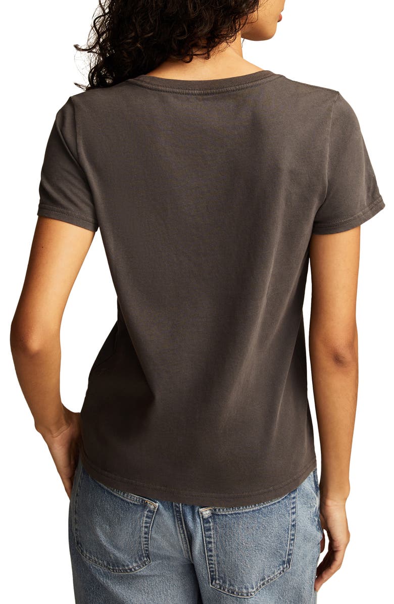 Lucky Brand Sequin Cheers Classic T-Shirt, Alternate, color, Jet Black