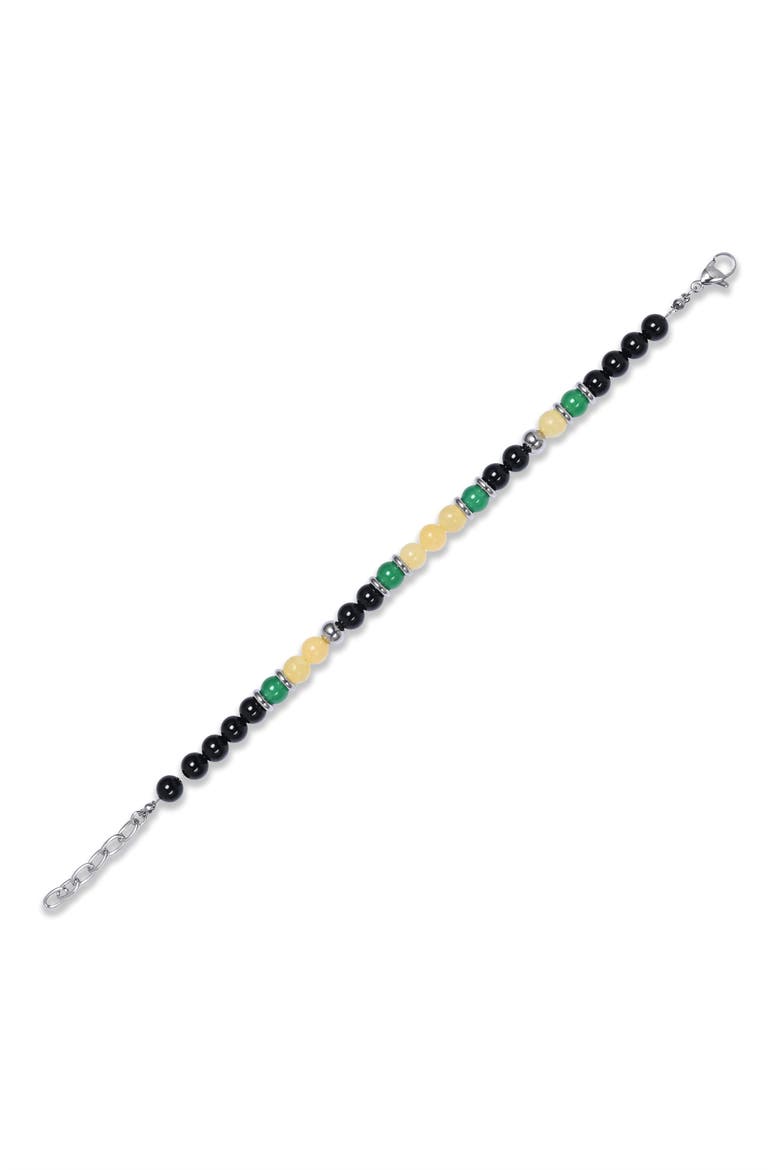 Men's Niko Agate Beaded Bracelet, Alternate, color, MULTI