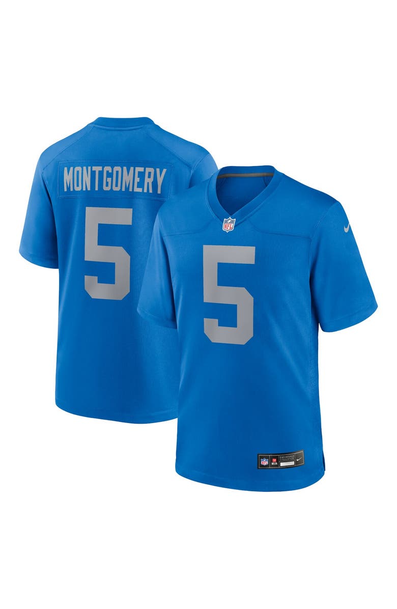 Nike Men's Nike David Montgomery  Blue Detroit Lions Alternate Game Jersey, Main, color, Blue
