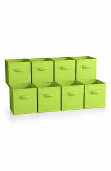 SORBUS 8-Pack Foldable Storage Cube Bins