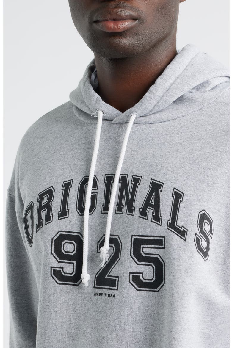 Originals Fleece Logo Hoodie, Alternate, color, HEATHERY GREY