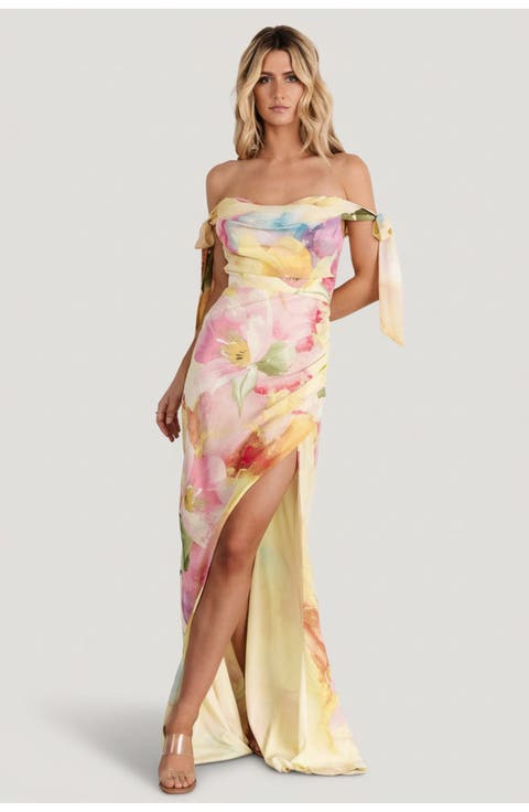 Allegra Off Shoulder Maxi Dress