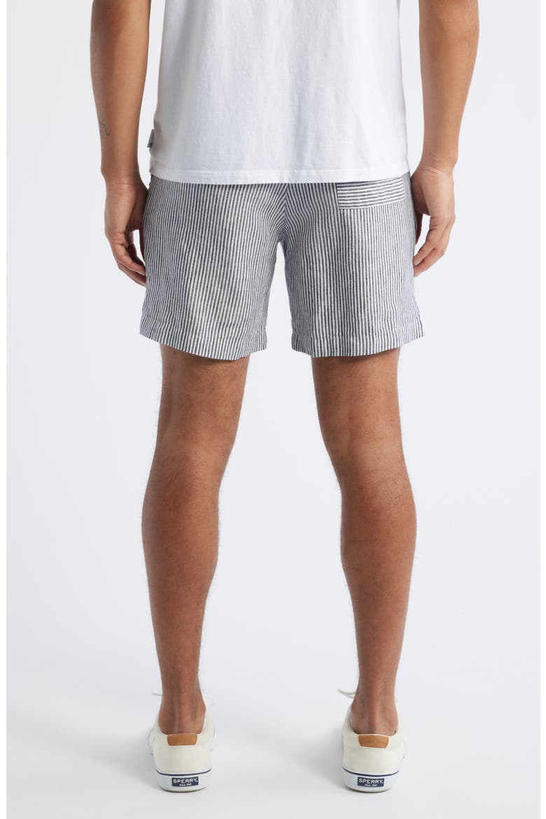 Bo Linen Drawstring Shorts, Alternate, color, LINES