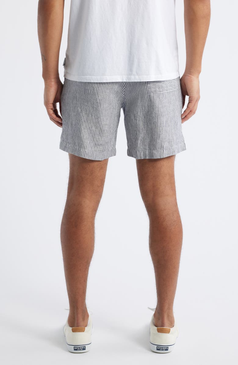 ALEX CRANE Bo Linen Drawstring Shorts, Alternate, color, Lines