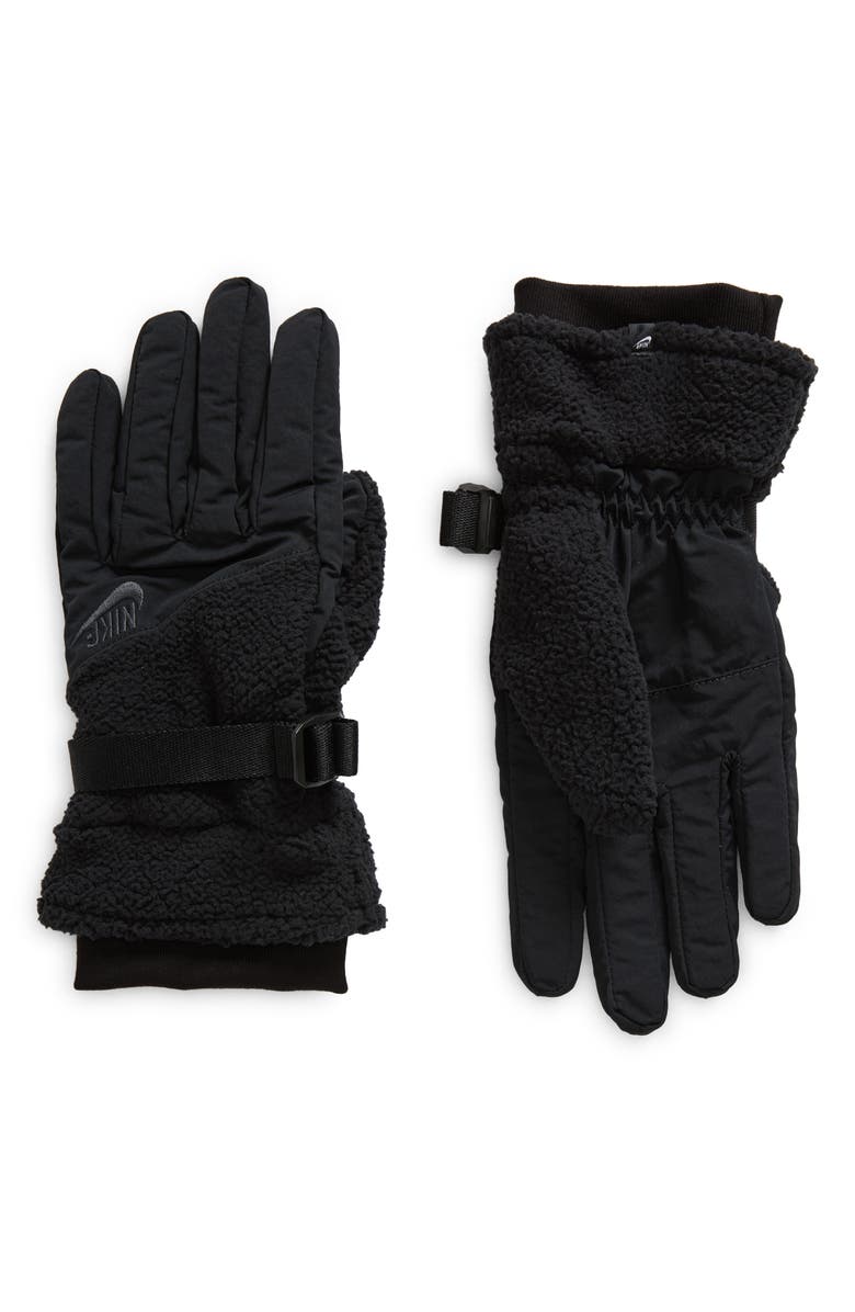 Nike High Pile Fleece Gloves, Main, color, 