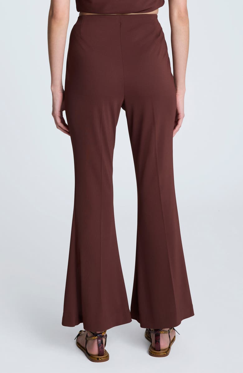 Kenneth Cole Hollywood Waist Flare Leg Pants, Alternate, color, Burgundy Spice