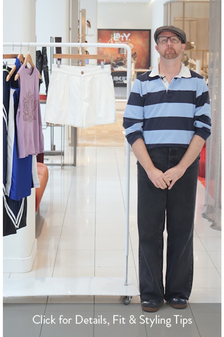 Selene Pleated Stretch Twill Shorts video