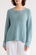 Eileen Fisher Raglan Sleeve Organic Linen & Organic Cotton Sweater