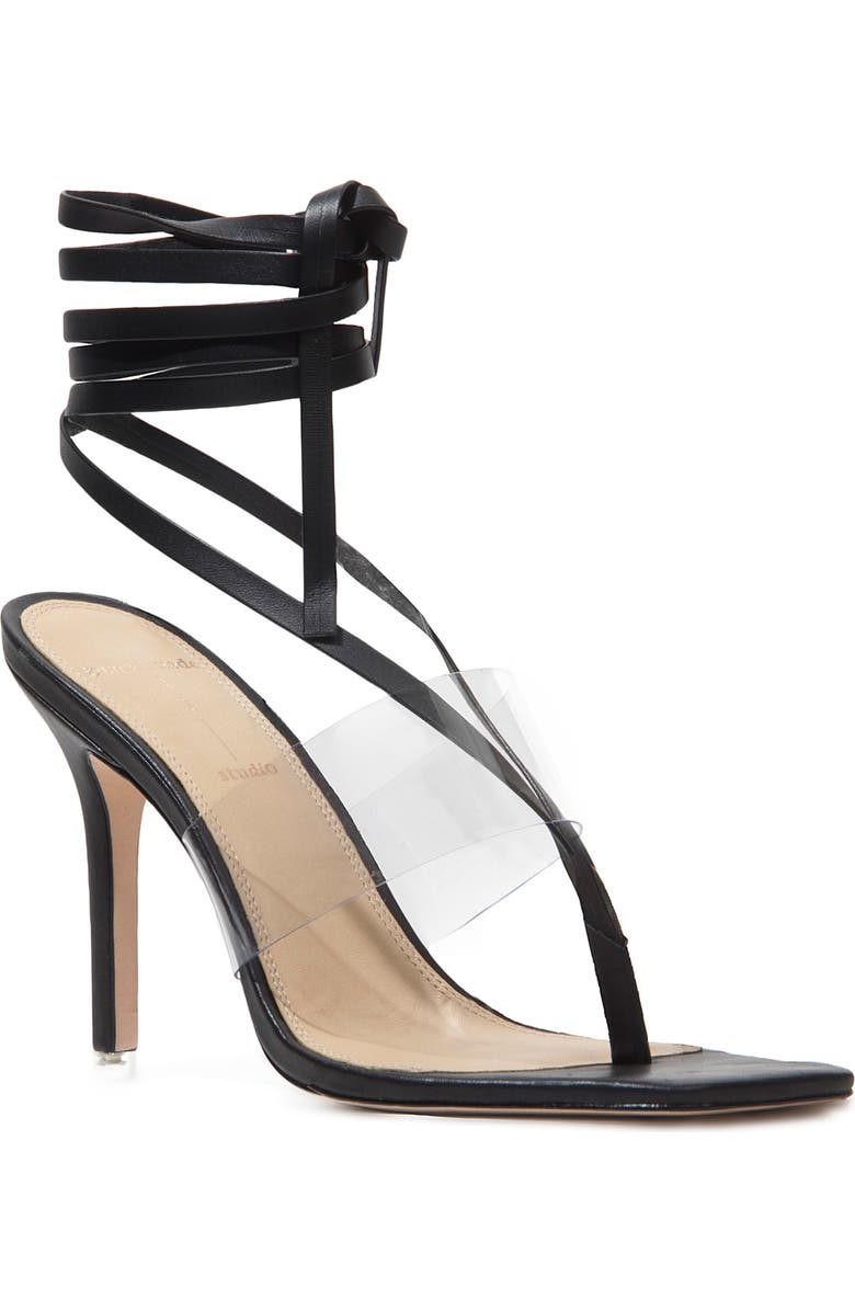 BLACK SUEDE STUDIO Melanie Ankle Strap Sandal, Main, color,