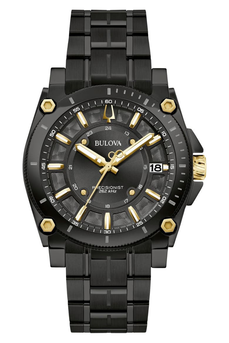 Icon Bracelet Watch, 40mm, Main, color, BLACK