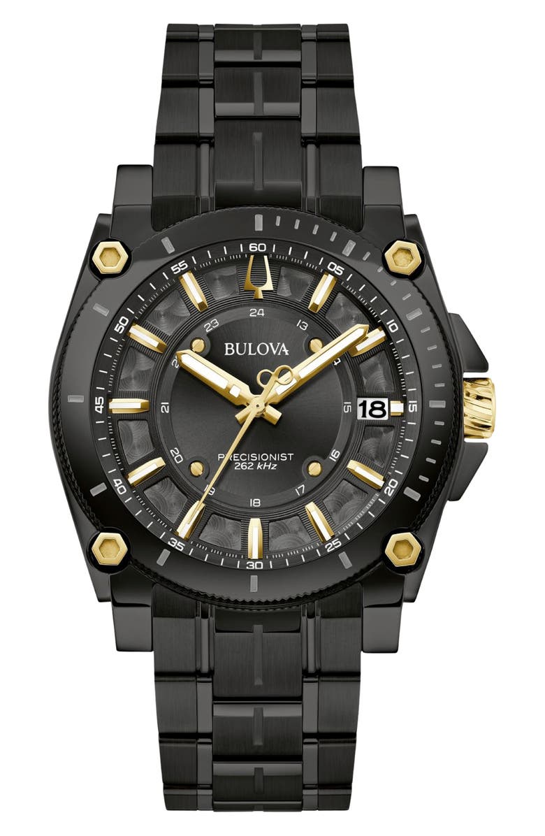 BULOVA Icon Bracelet Watch, 40mm, Main, color, Black