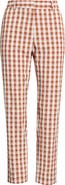 Tahari ASL Gingham Check Slim Leg Pants