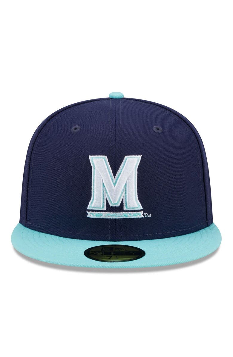 New Era Men's New Era Navy/Light Blue Maryland Terrapins 59FIFTY Fitted Hat, Alternate, color, Navy