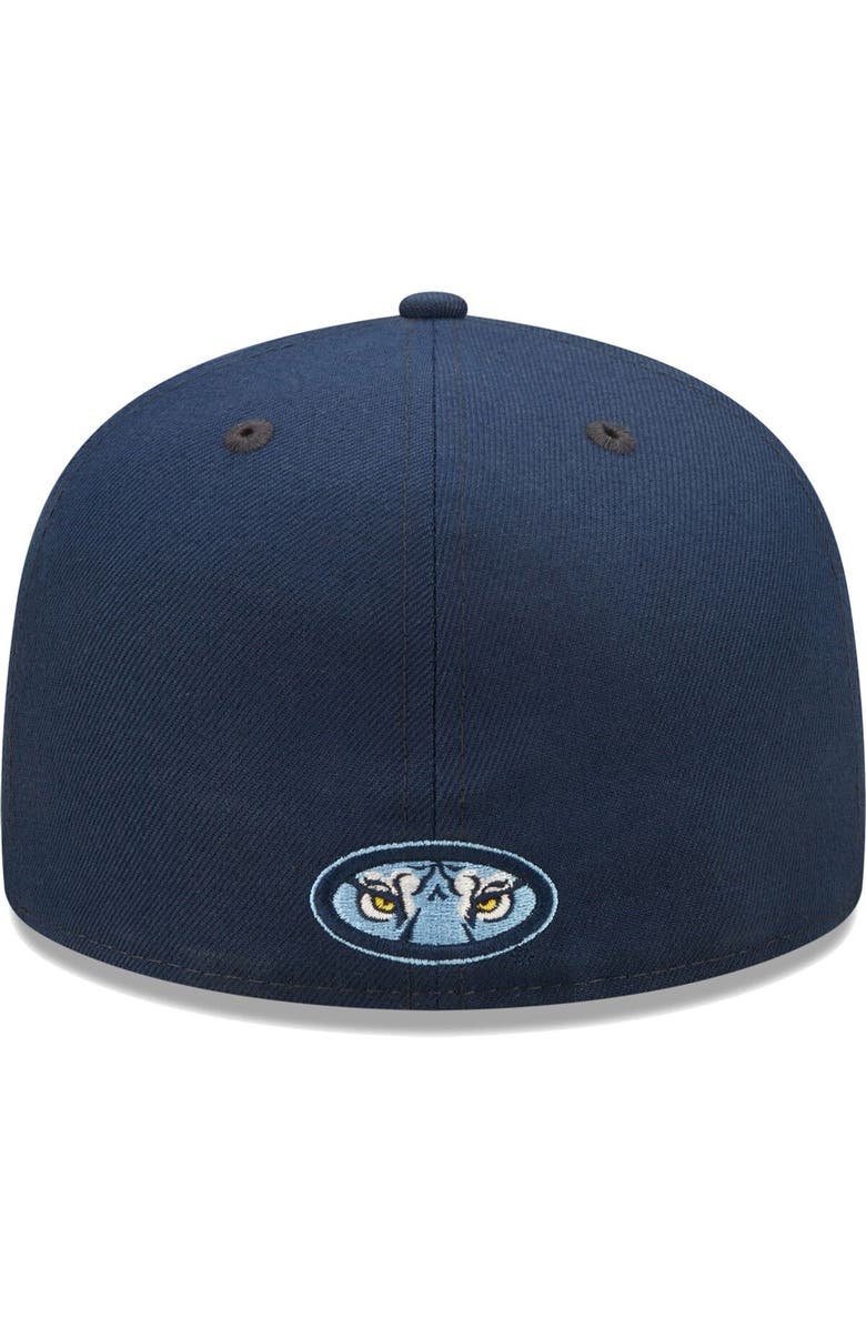 New Era Men's New Era Navy Auburn Tigers Bright Undervisor 59FIFTY Fitted Hat, Alternate, color, 