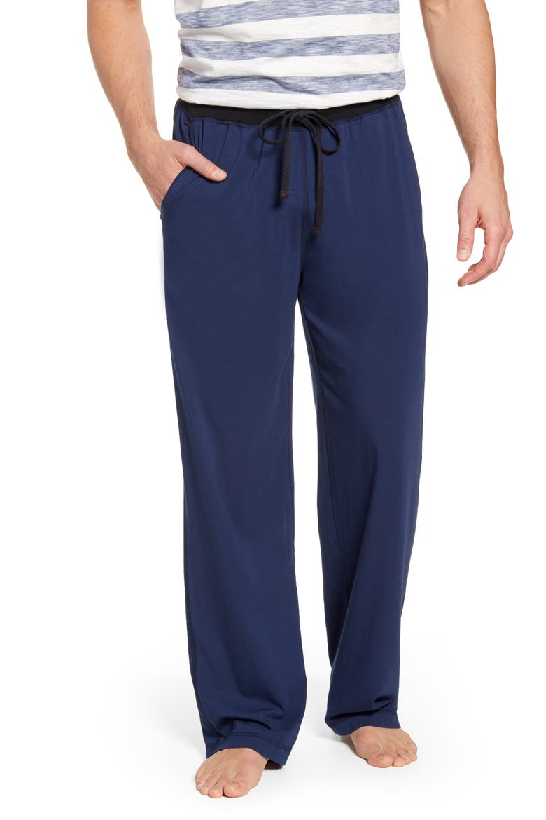 Cotton & Modal Pajama Pants, Main, color, NAVY