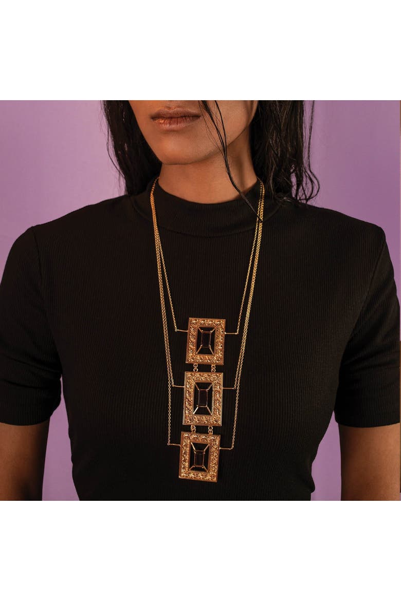 KAMEL NECKLACE, Alternate, color, Gold Plated