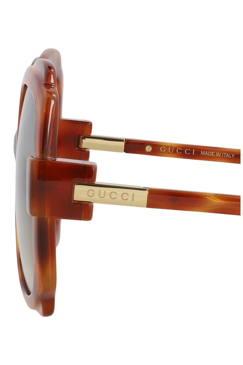 57mm Butterfly Sunglasses, Alternate, color, HAVANA HAVANA BROWN
