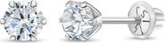 In Season Jewelry 14k Classic Solitaire Earrings