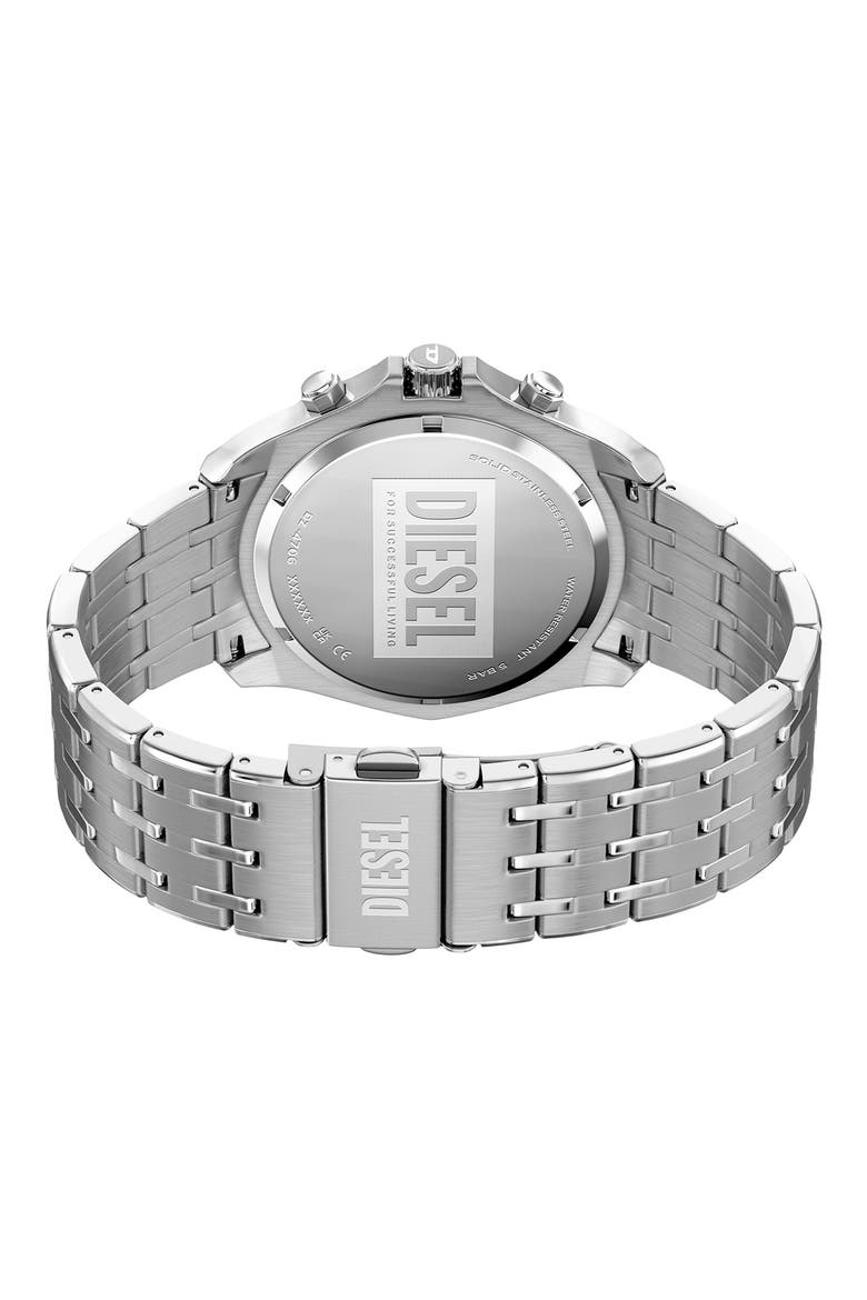Stinger Chronograph Bracelet Watch, 46mm, Alternate, color, SILVER