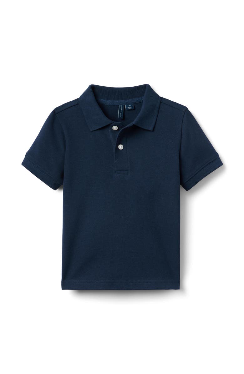 Janie and Jack The Classic Pique Polo, Main, color, Blue