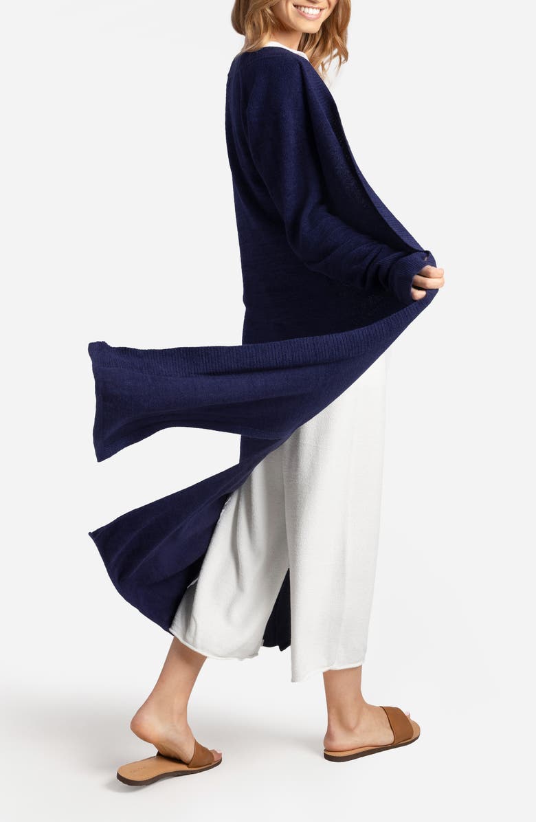 Sunday Citizen CloudCool Pajama Cardigan, Alternate, color, Marine Blue