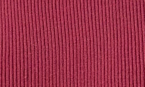 English Factory Mock Neck Peplum Rib Sweater In Red