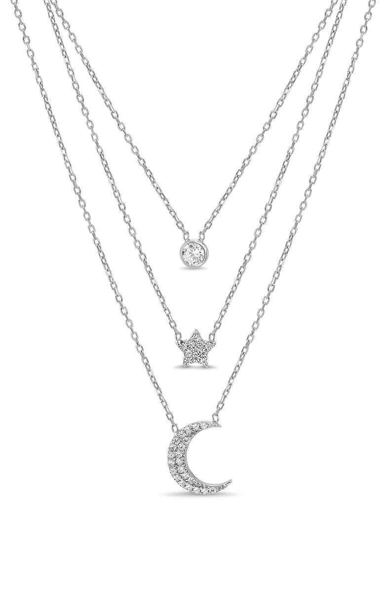 Lesa Michele Celestial Station Triple Layer Necklace, Main, color, 