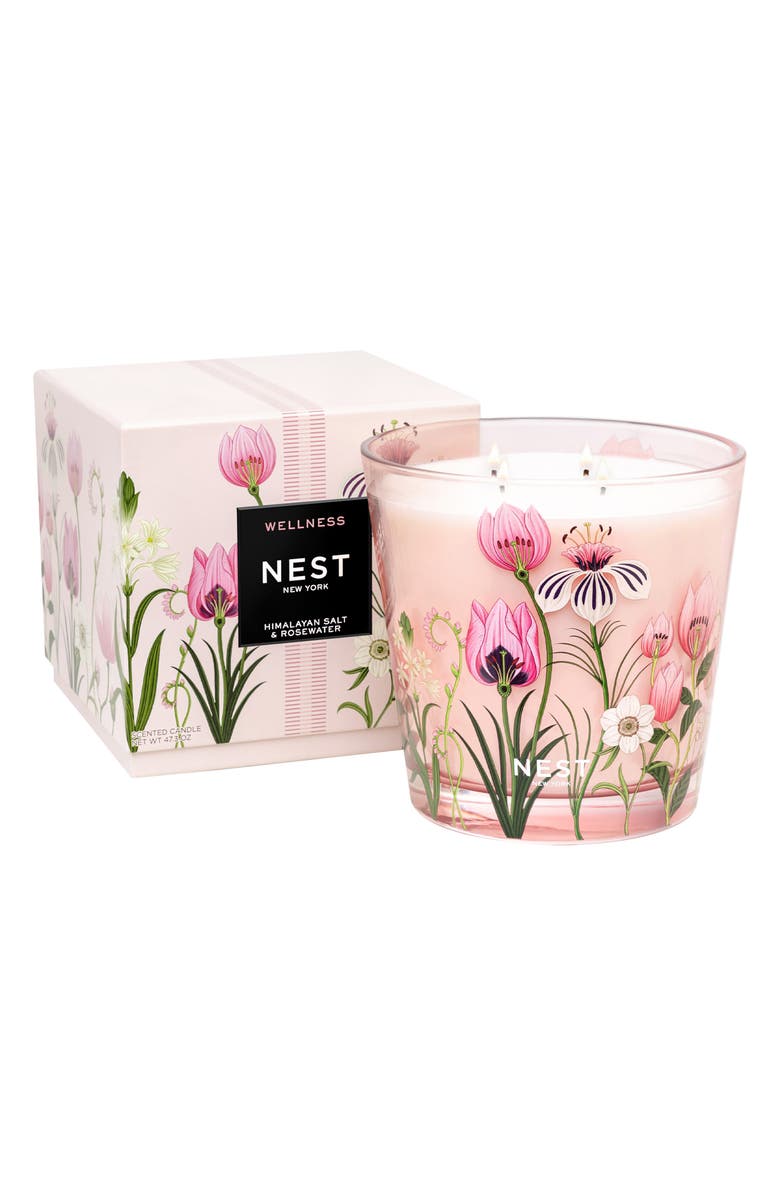 NEST New York Himalayan Salt & Rosewater Scented Candle, Alternate, color, 