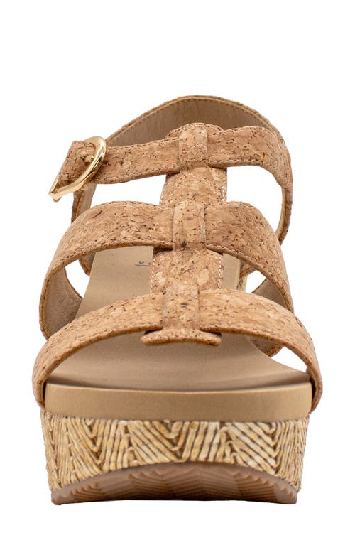 Volatile Crimini Platform Wedge Sandal In Cork