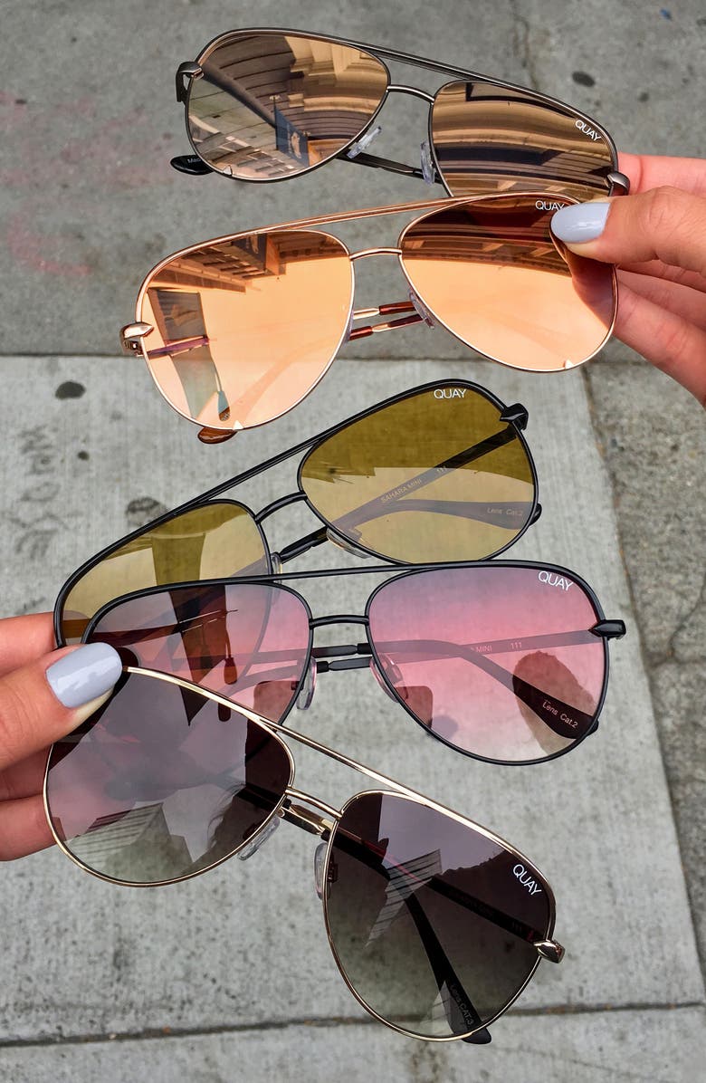 QUAY Australia x Desi Perkins Sahara Mini 52mm Aviator Sunglasses, Alternate, color, 