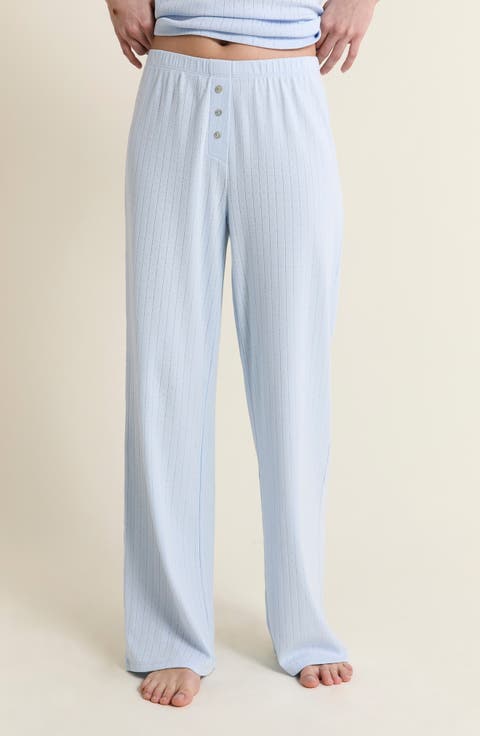 Katell Pointelle Cotton Pajama Pants