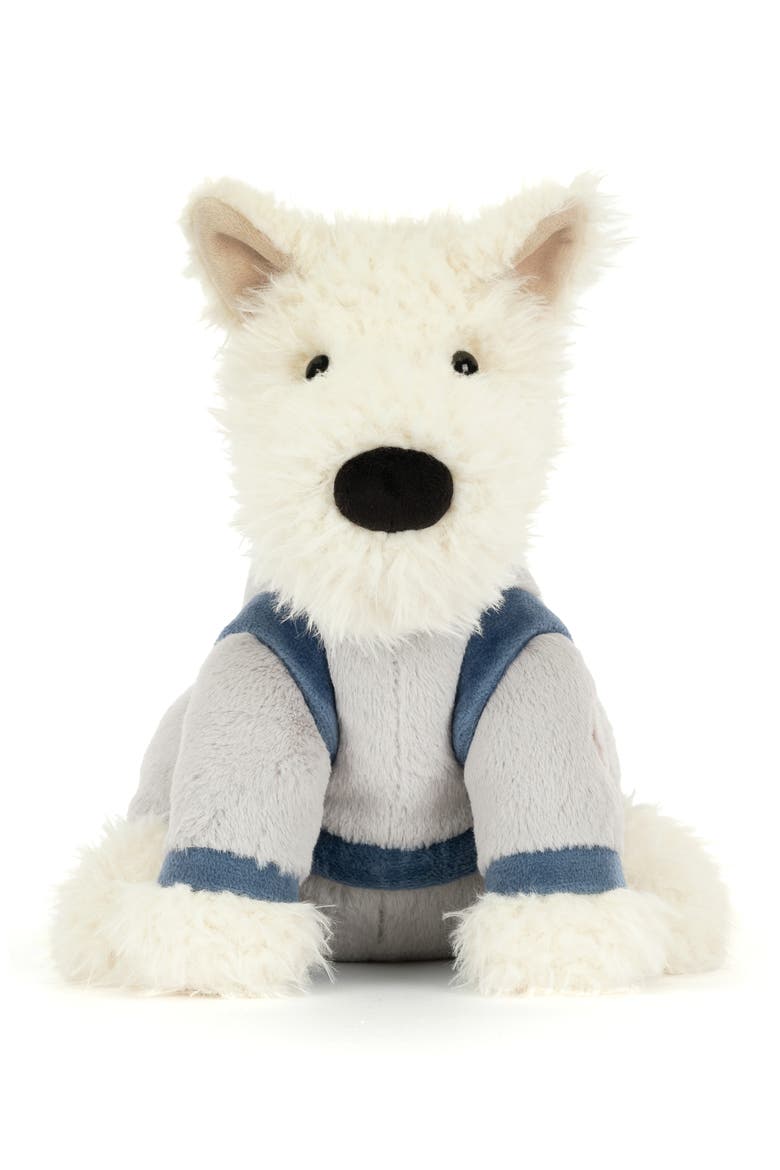 Munro Scottie Dog Space Plushie, Alternate, color, WHITE