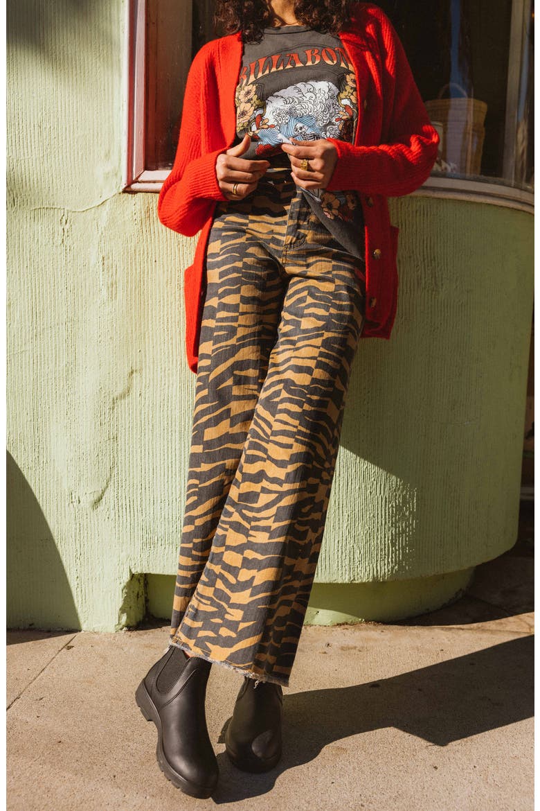 Free Fall High Waist Wide Leg Pants, Alternate, color, COSMIC KHAKI