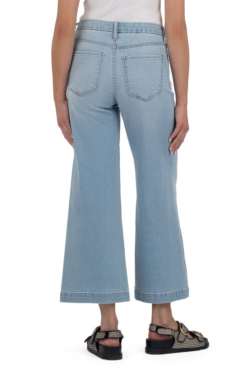 Meg Patch Pocket High Waist Wide Leg Jeans, Alternate, color, FORTITUDE